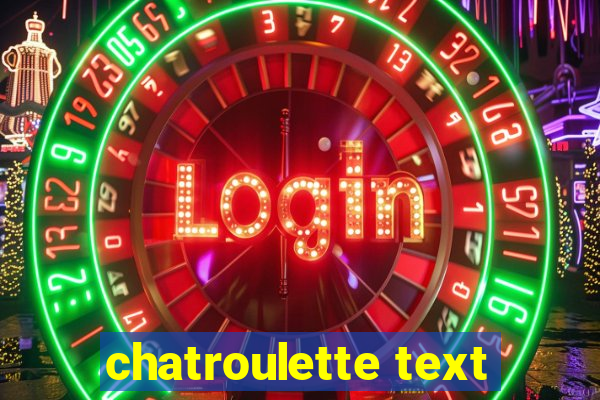 chatroulette text